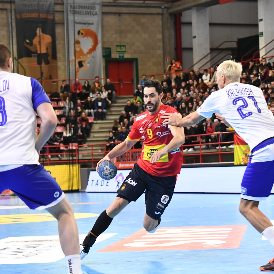 raul entrerrios spain national team´s leader handball european championship