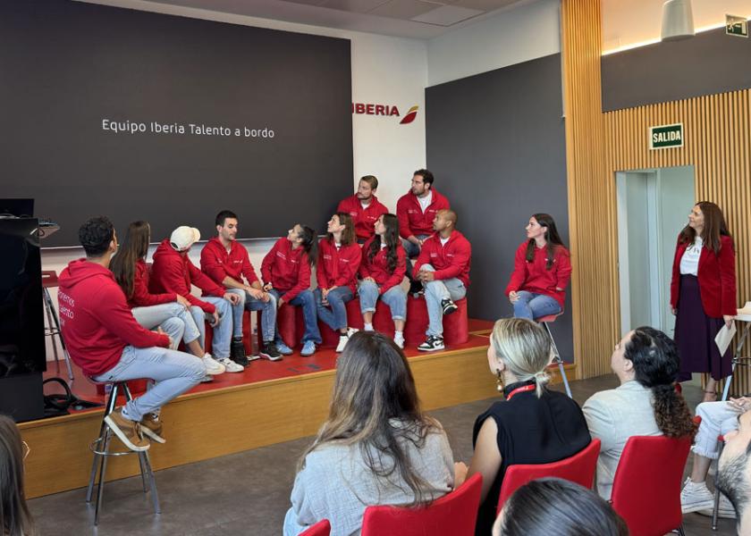 Talento a bordo team at Iberia