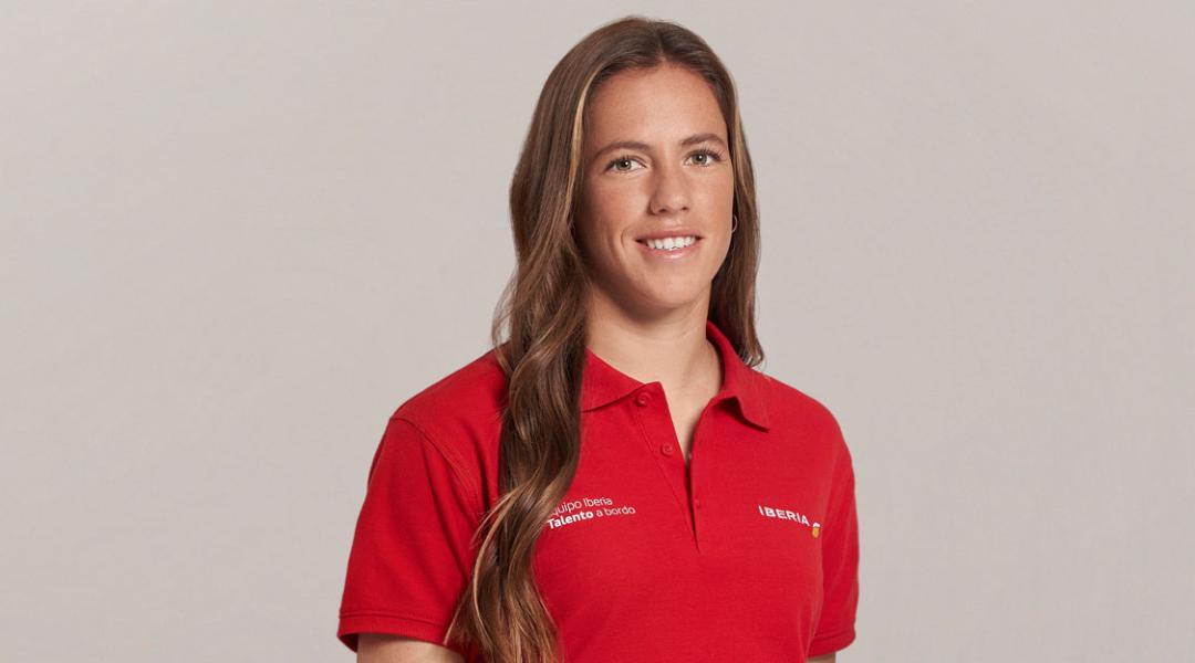 Silvia Mas, deportista del Equipo Iberia Talento a bordo
