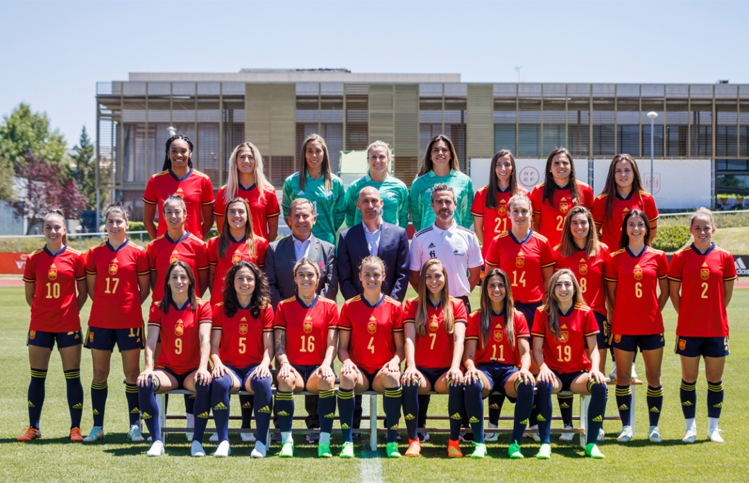 Selección española de fútbol femenino. Foto oficial.