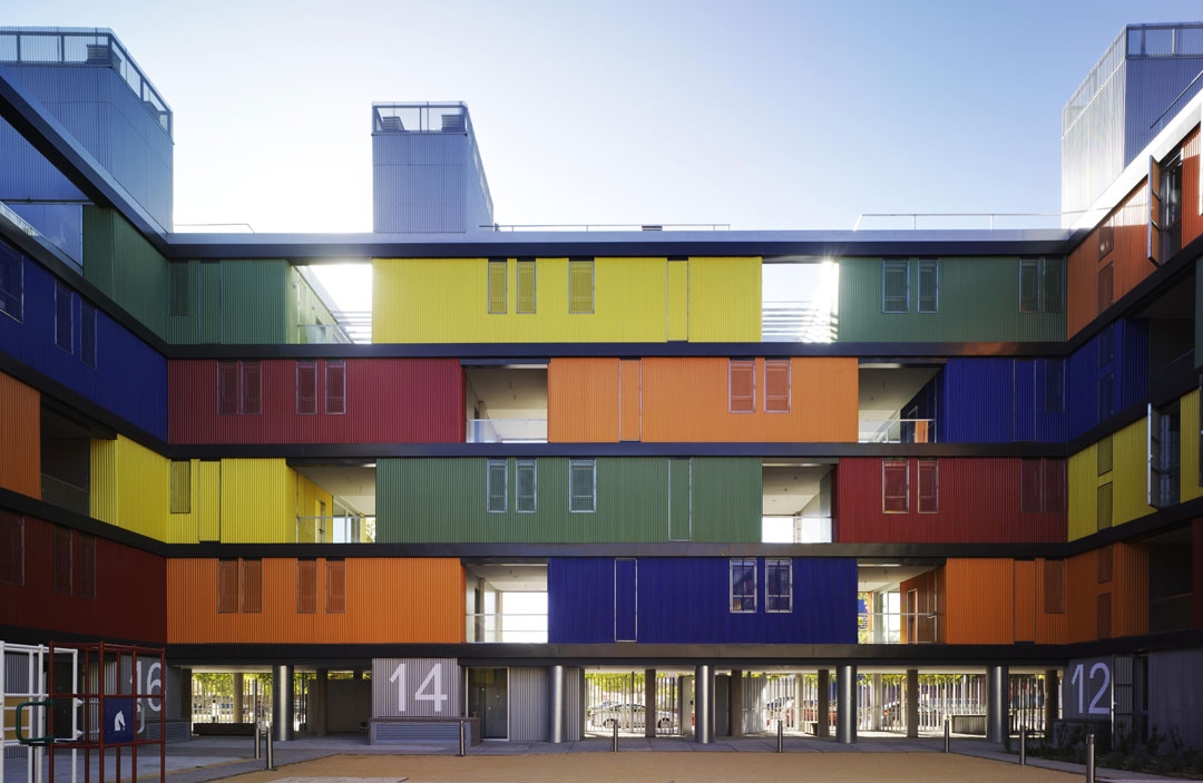 Viviendas en Carabanchel (Madrid), diseñadas por Andrés Cánovas, junto a Atxu Amann y Nicolás Maruri.